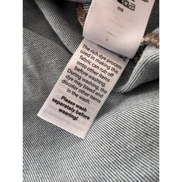 Time and Tru XXXL Size 22 Womens Blue Denim Button Front Jean Jacket - Picture 8 of 11